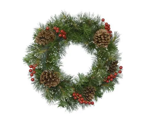 Decoris 689164 Ipswich Krans Snowy Berries - Ø50 cm