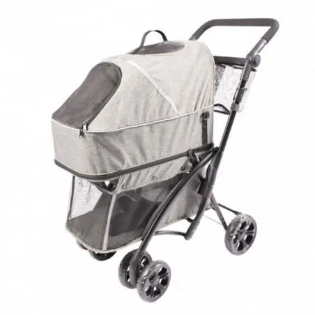 Duvo+ Pet Buggy Deluxe 79X46X99Cm Gris
