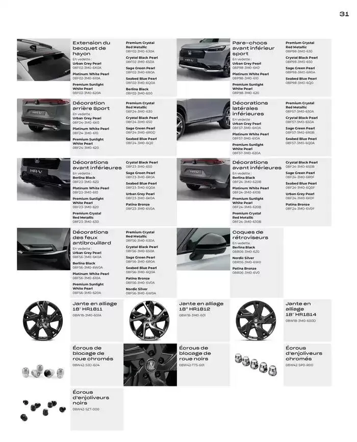 HR-V E:HEV Accessoires van 5 februari tot 5 februari 2026 - folder pagina 31