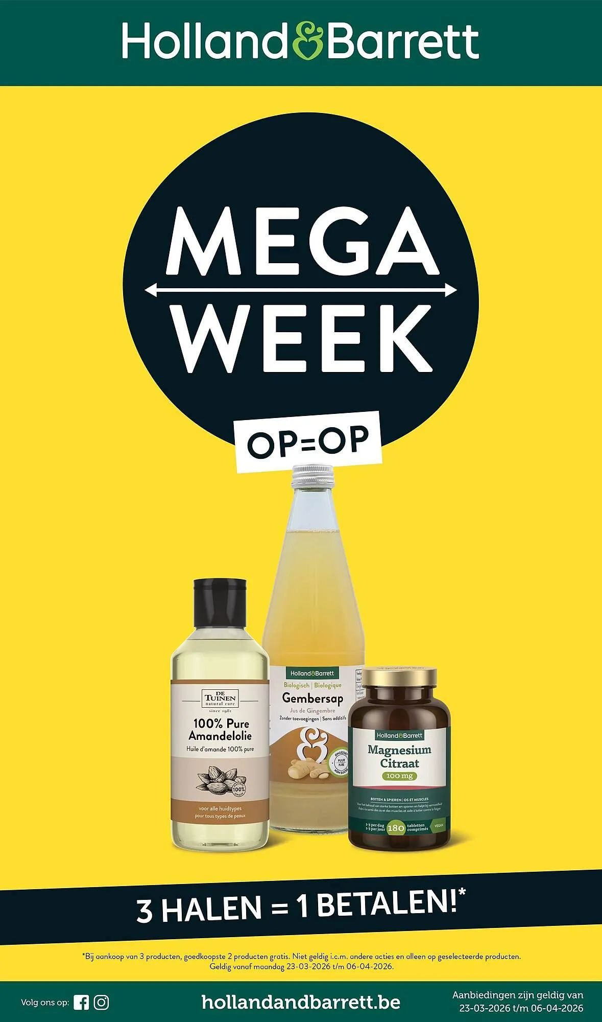 Holland & Barrett folder van 23 maart tot 6 april 2026 - folder pagina 1