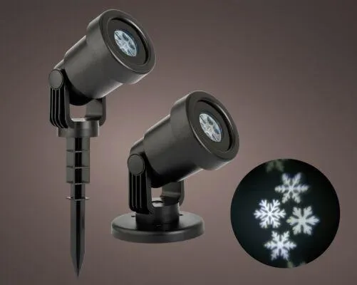 Lumineo 494393 LED Projector Met Roterend Effect - 10 x 10 x 40 cm