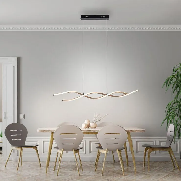 Design hanglamp goud incl. LED dimbaar - Zina