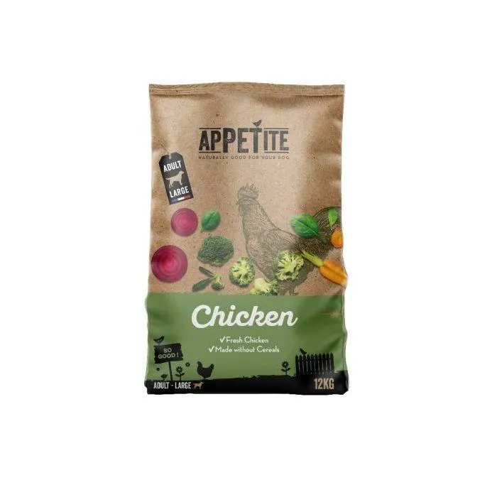 Appetite Brokken Graanvrije Met Kip Hond (adult/ Groot) 12kg