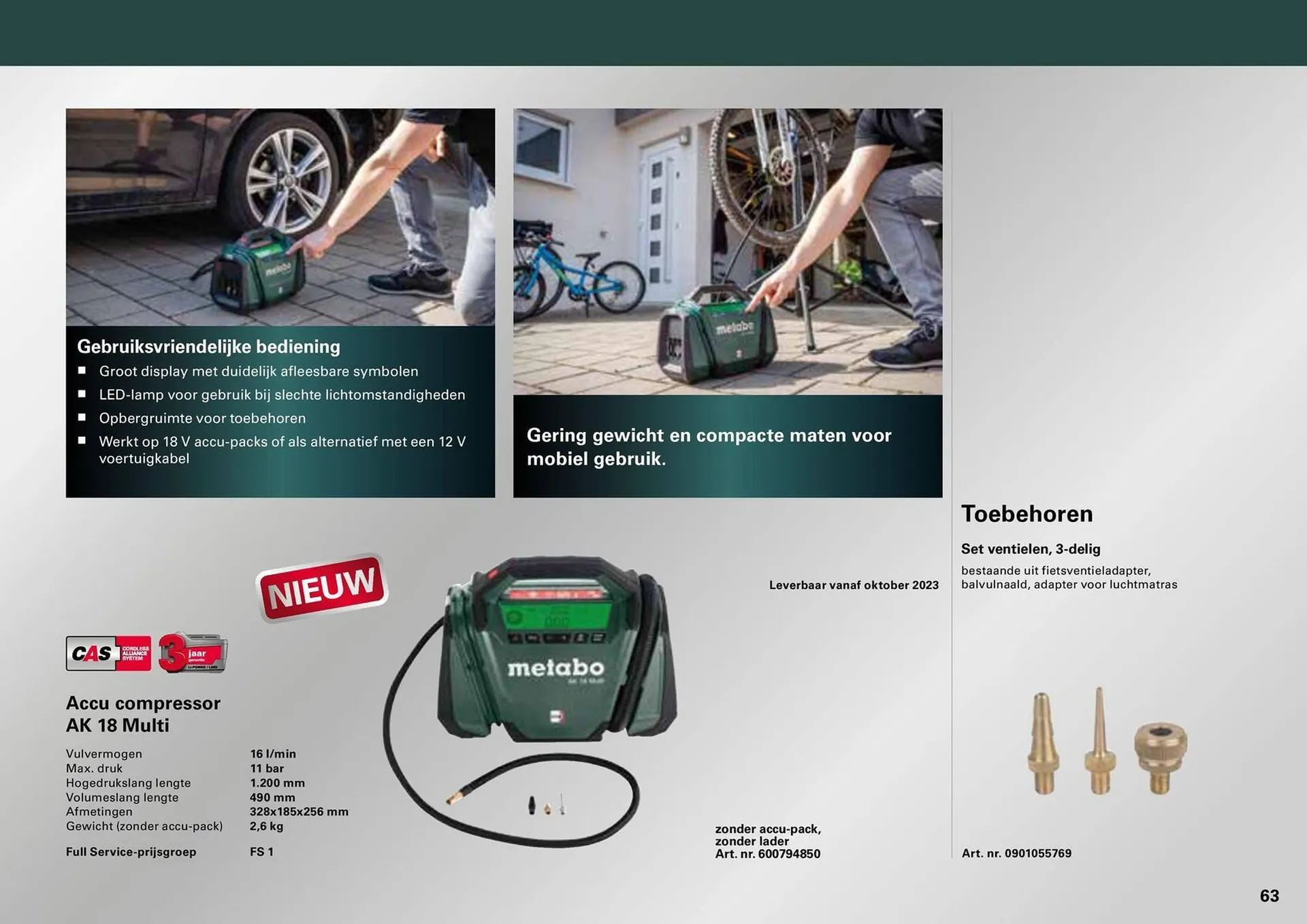 Metabo folder van 7 maart tot 31 december 2024 - folder pagina 63