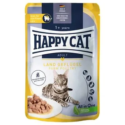 Happy Cat Meat en sauce 12 x 85 g pour chat