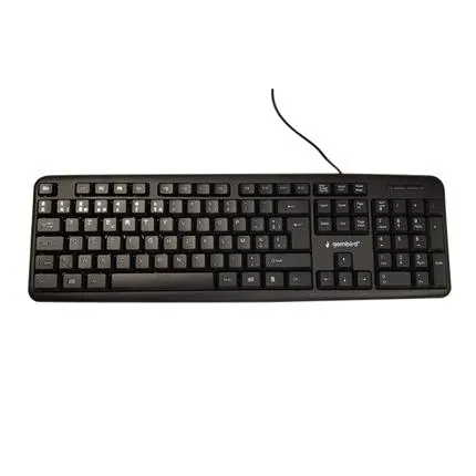 Gembird toetsenbord Azerty KB-U-103-BE zwart