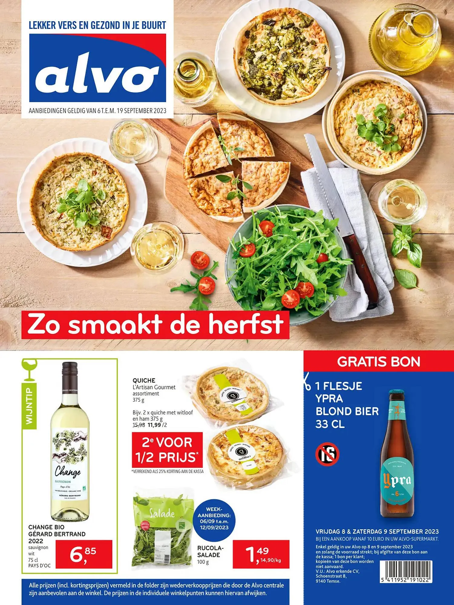 Alvo folder van 6 september tot 19 september 2023 - folder pagina 1