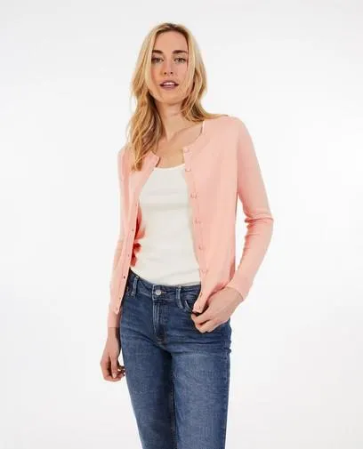 Roze cardigan