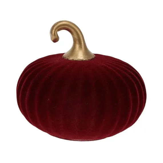 Pompoen 12cm Glas Rood