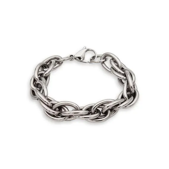 Armband in edelstaal, schakels