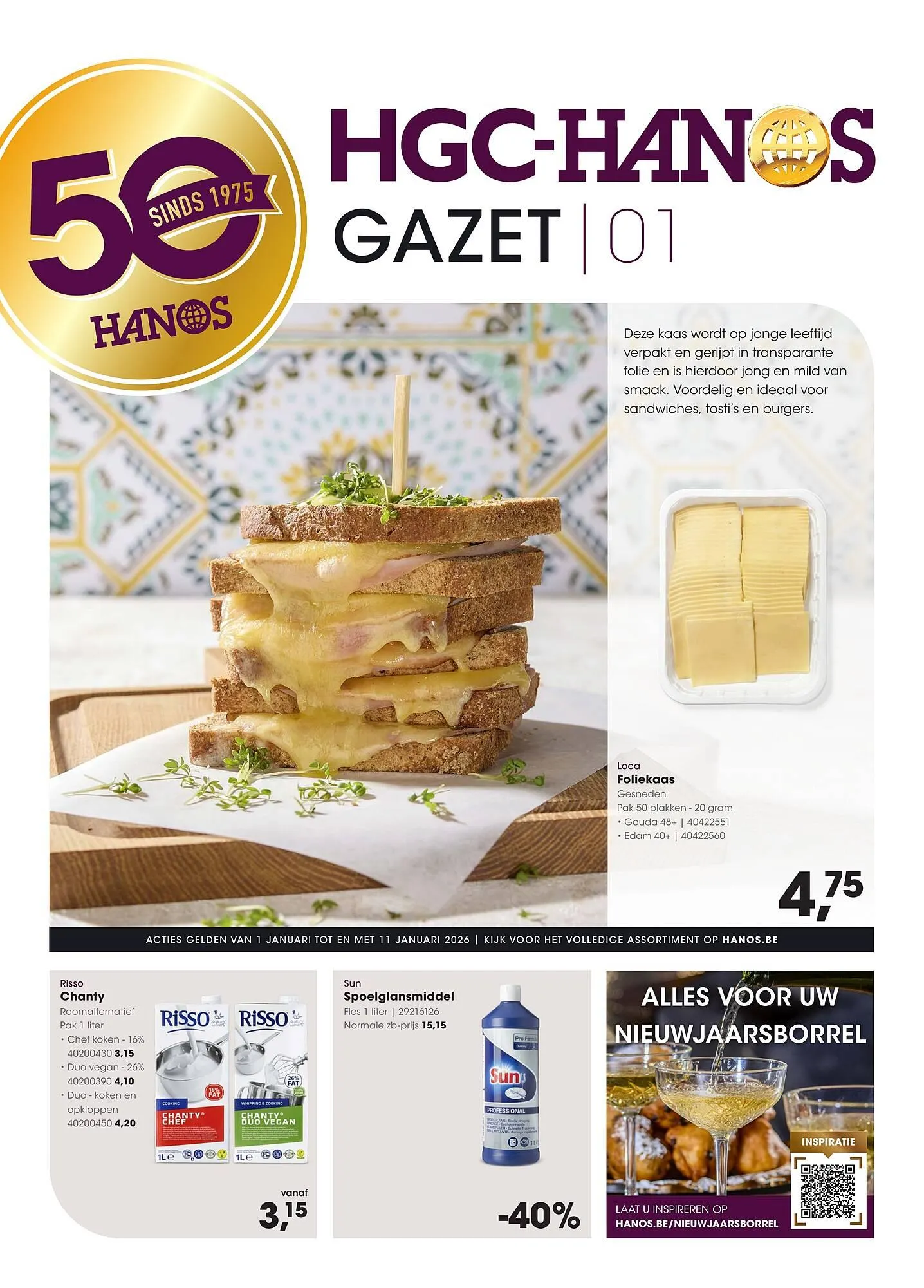 Hanos folder van 1 januari tot 11 januari 2026 - folder pagina 1
