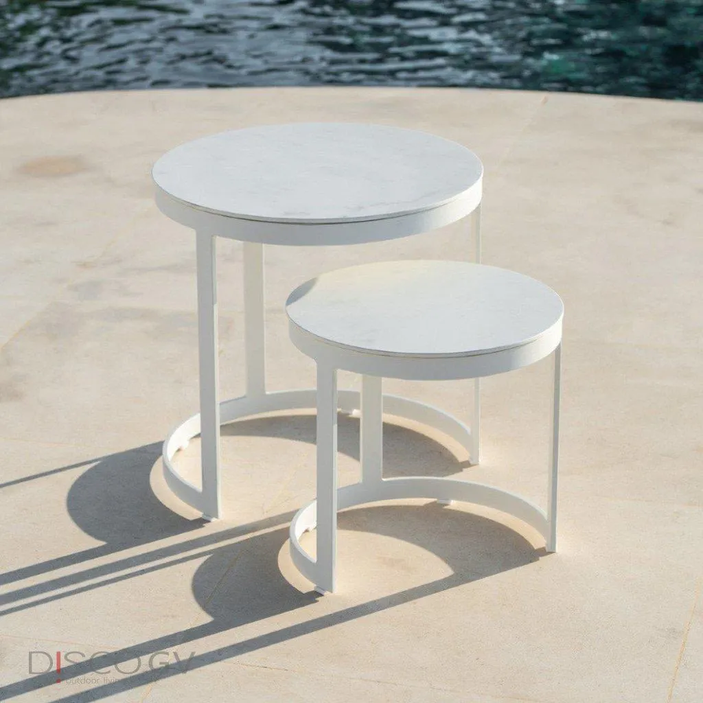 Bertus bijzettafel white | Ceramic graduario