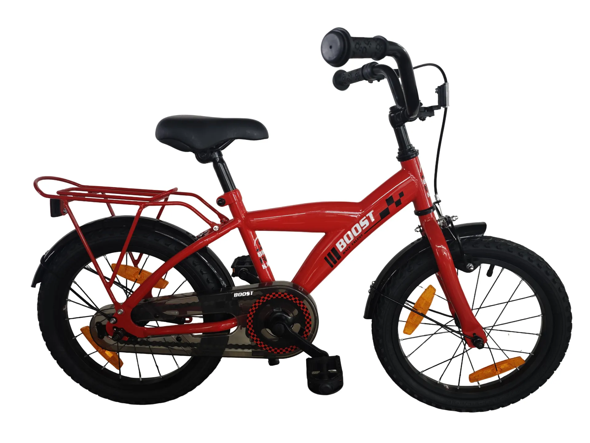 Bikefun kinderfiets boost 16 inch met remnaaf - rood