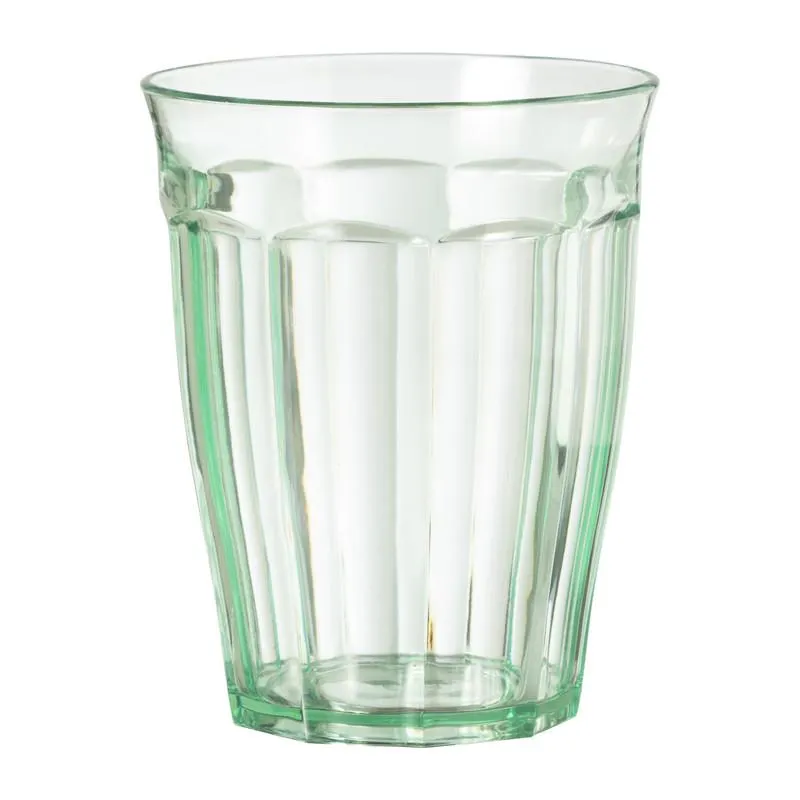 Beker met facetten - groen - 450 ml