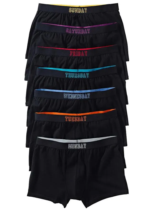 Lot de 7 boxers coton