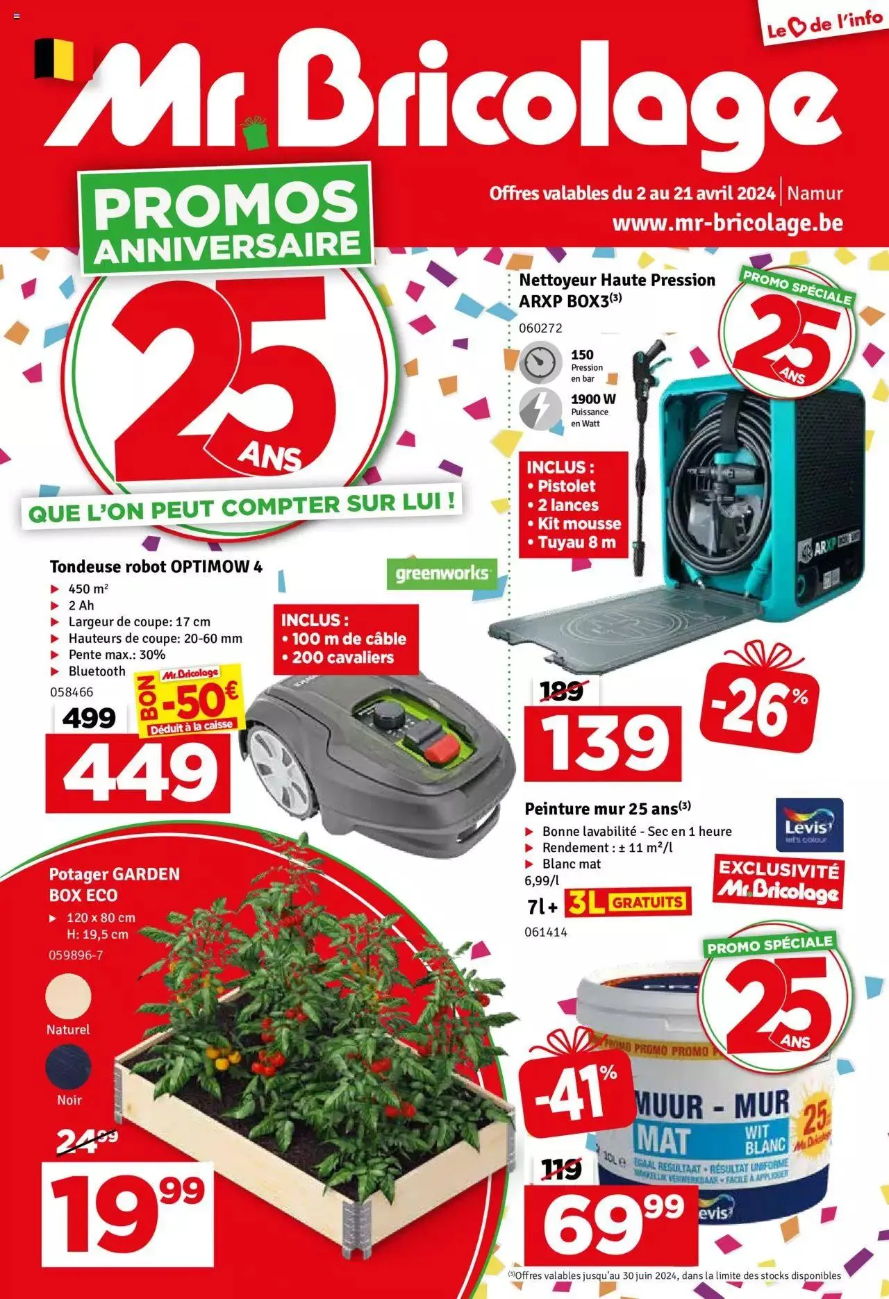 Mr Bricolage folder / publicité van 21 april tot 31 december 2024 - folder pagina 1