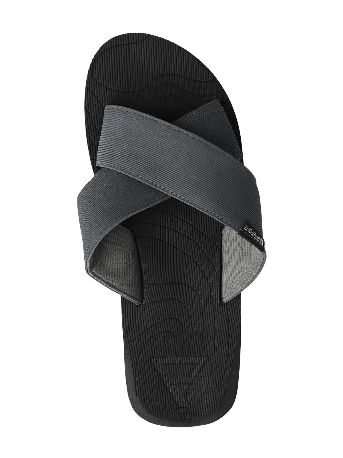 Capu Mannu Cross Men Flip Flops | Black