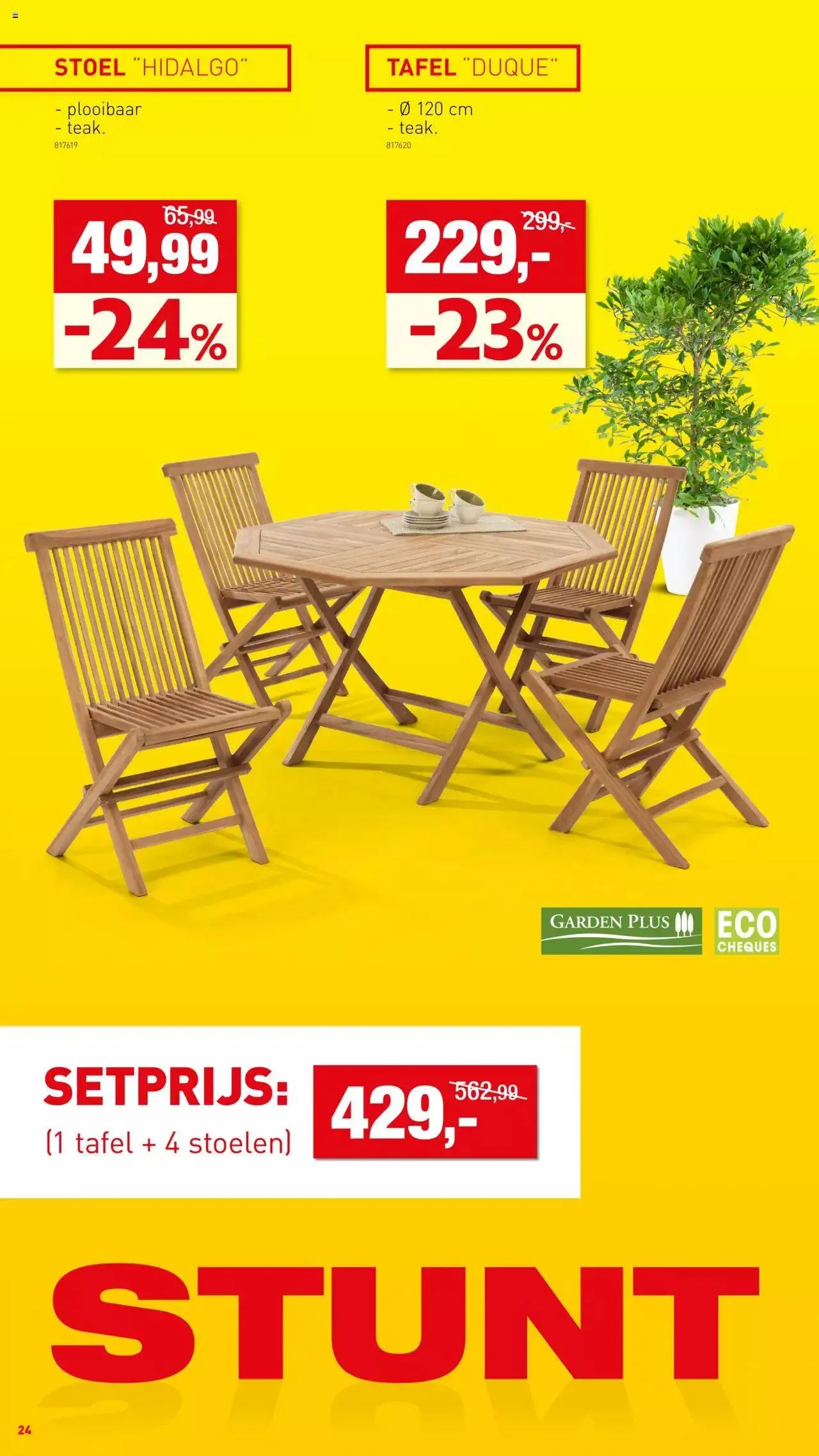 Hubo - Tuinmeubelen Special 2023 van 30 juni tot 31 december 2023 - folder pagina 24