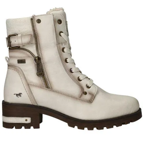Mustang Veterboots Beige Dames