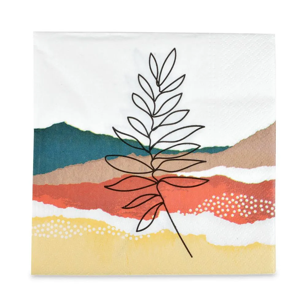 S/20 Serviet ABSTRACT FLOWER Multi