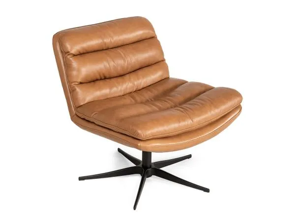 Relaxfauteuil MIXSIT LOW - Cognac leder