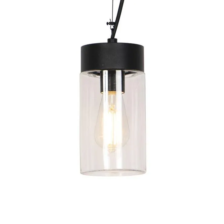 Moderne hanglamp zwart IP44 - Jarra