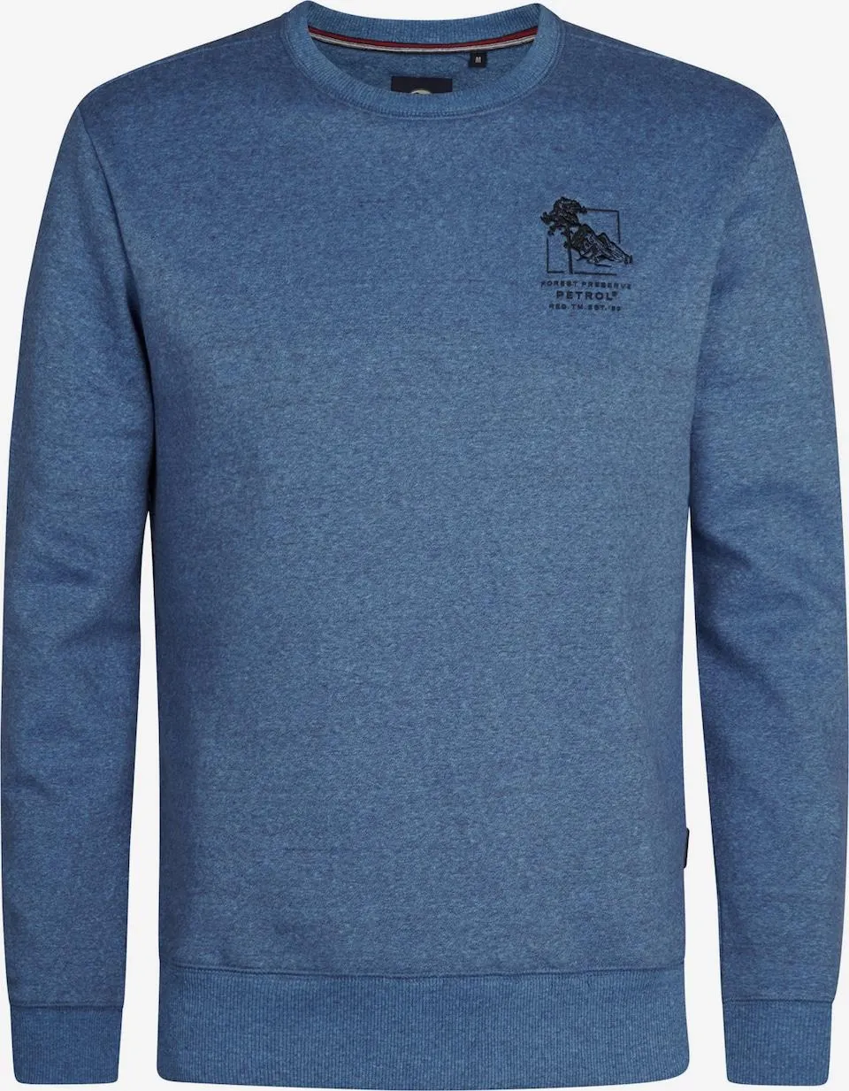 Petrol Industries Sweatshirt 'Telluride' in Blauw Gemêleerd