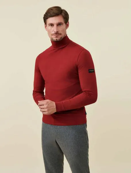Baliani Roll Neck Donkerrood