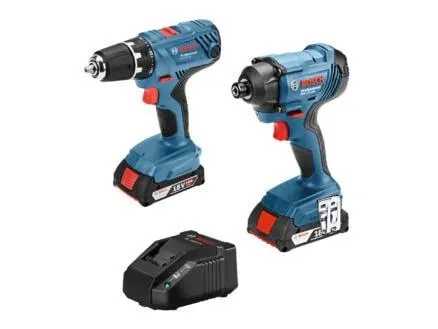 Bosch Professional Combikit GDR 18V-160 accu slagschroevendraaier + GSR 18V-21 accu schroefboormachine + lader