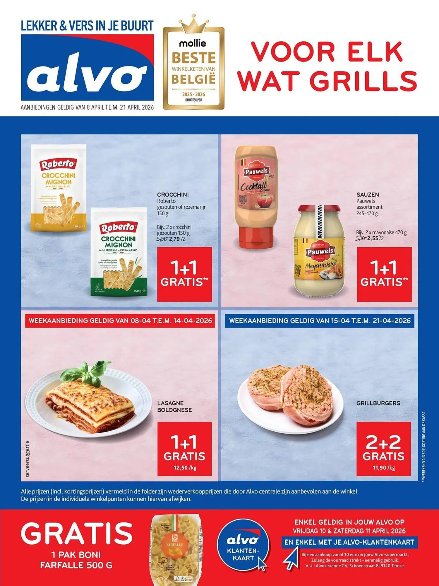 Alvo folder van 8 april tot 21 april 2026 - folder pagina 1