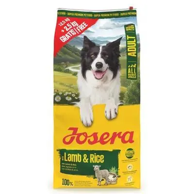 Croquettes Josera pour chien : 12,5 kg + 2,5 kg offertes !