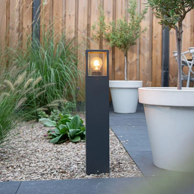 Modern álló kültéri lámpa 65cm antracit IP54 - Zaandam