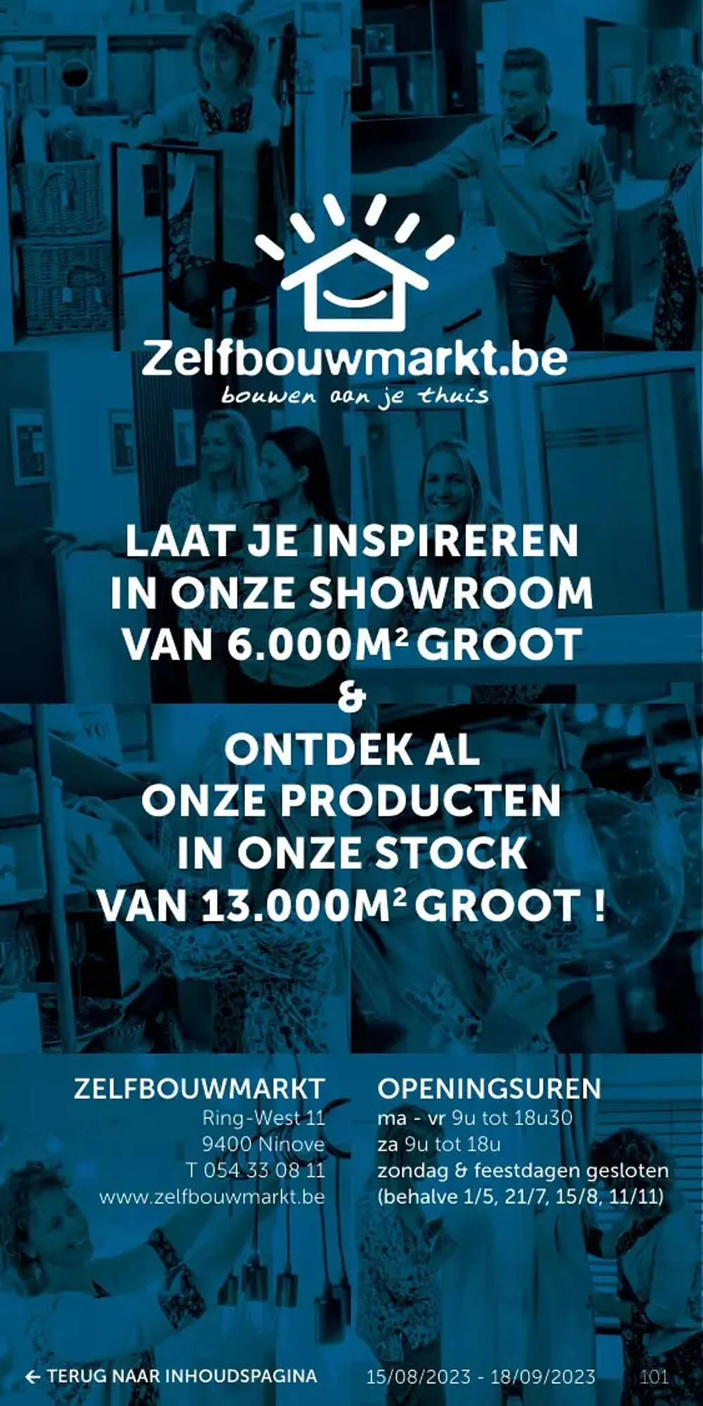Zelfbouwmarkt folder van 15 augustus tot 18 september 2023 - folder pagina 101