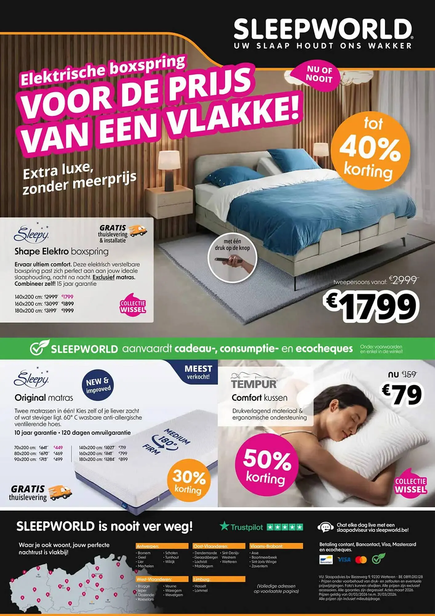 Sleepworld folder van 1 maart tot 1 april 2026 - folder pagina 8