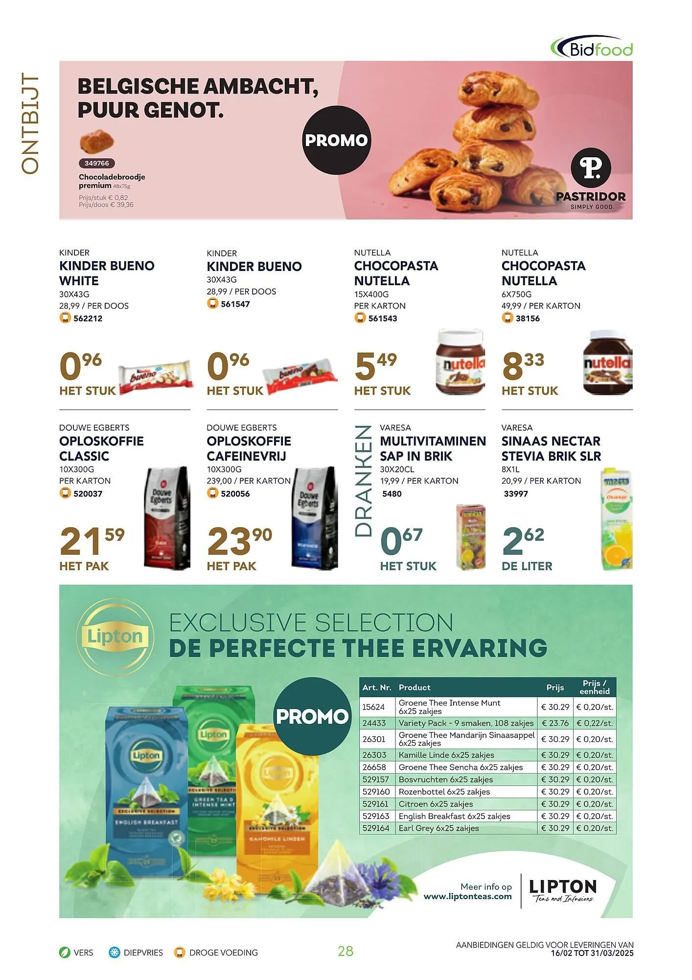 Bidfood folder van 16 februari tot 31 maart 2025 - folder pagina 28