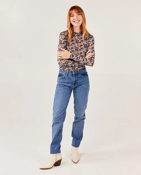 Blouse met bloemenprint