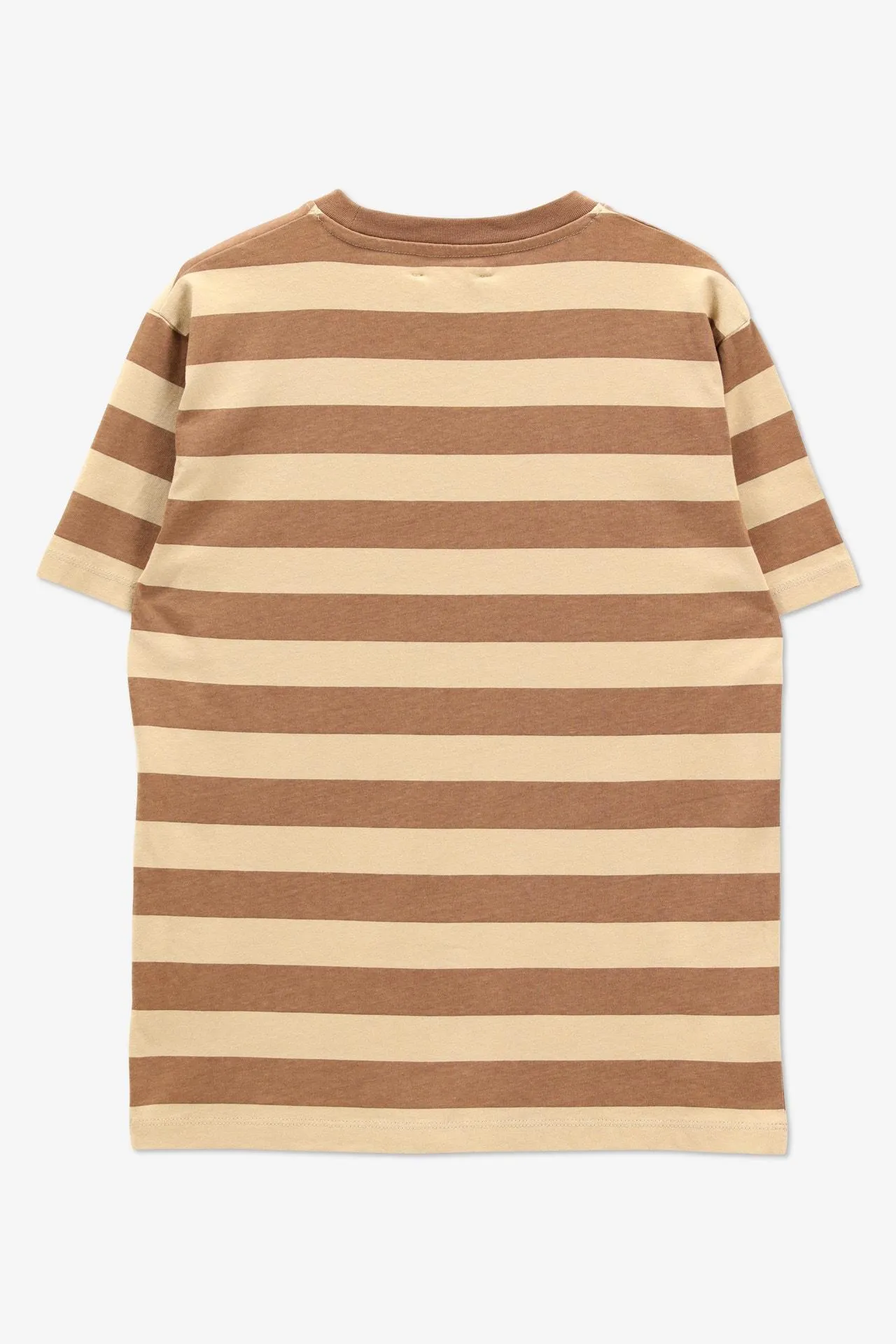 Bruin/beige gestreept T-shirt