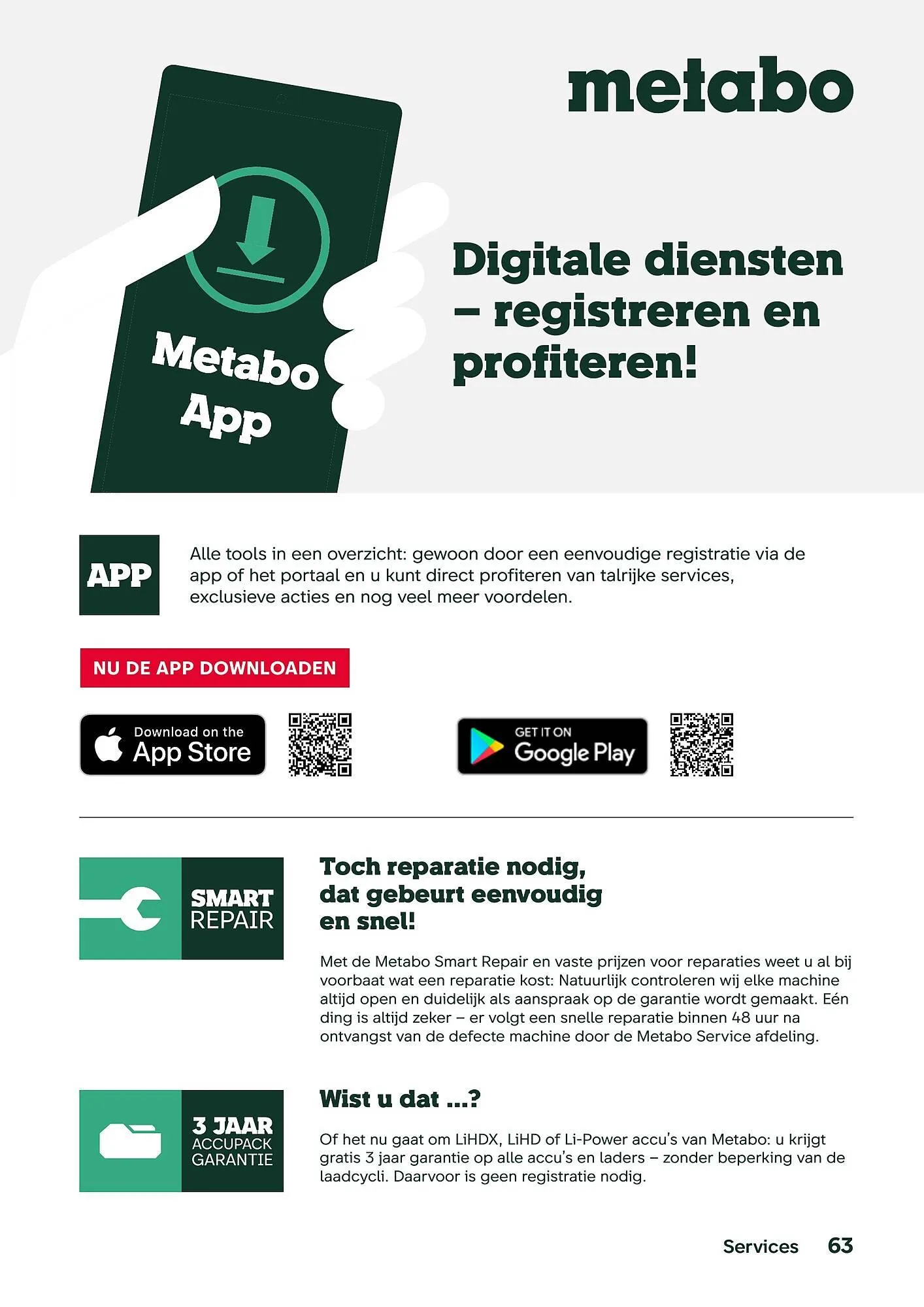 Metabo folder van 17 september tot 31 maart 2026 - folder pagina 63