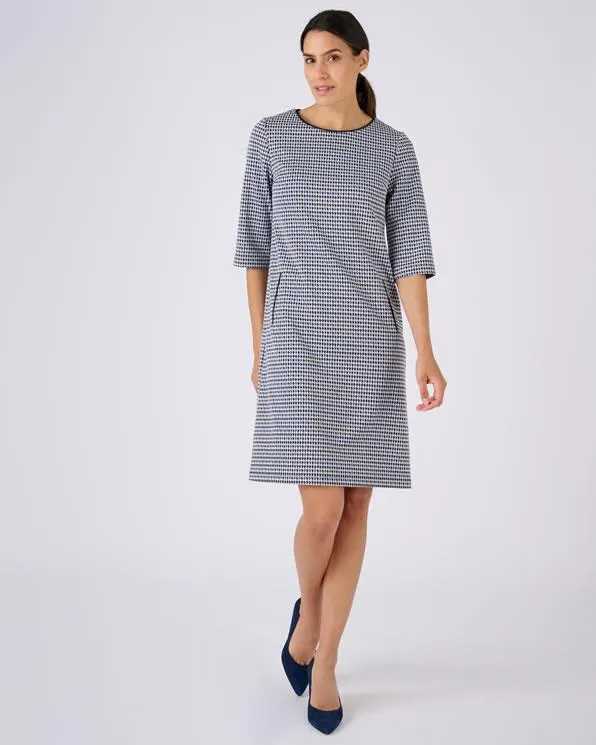 Jurk van jacquard milanobreisel