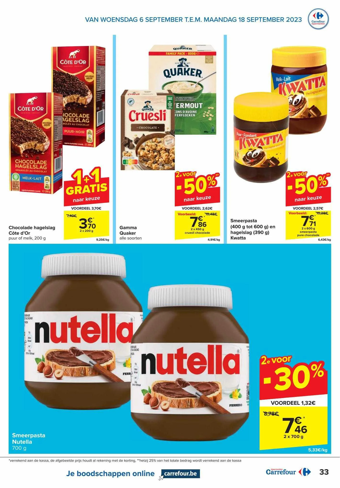 Carrefour Express Folder van 15 september tot 15 september 2023 - folder pagina 33