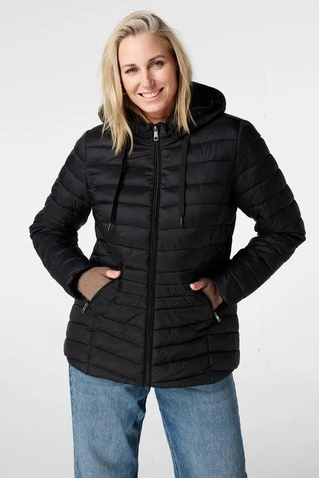 Licht gewatteerde jas