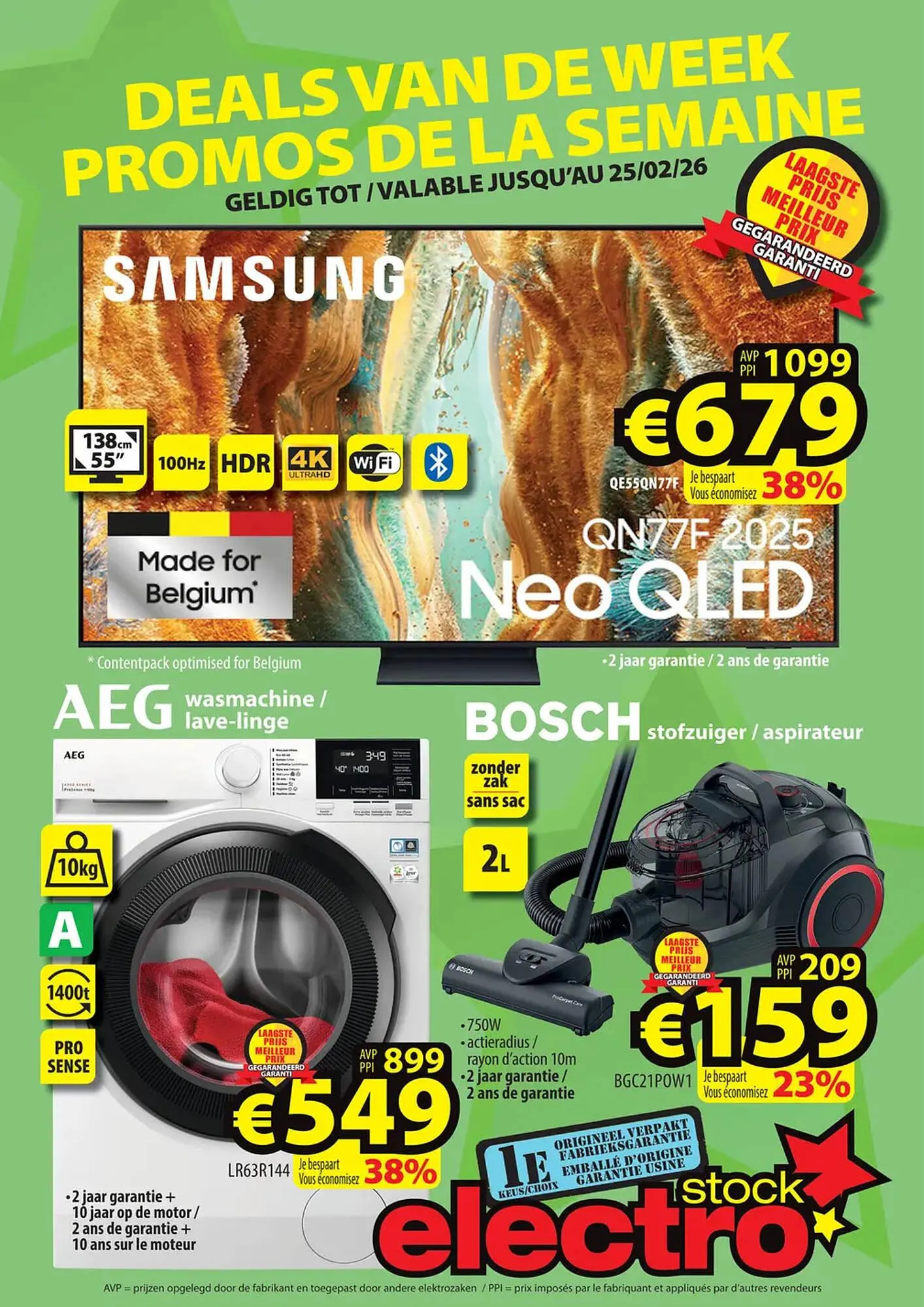 ElectroStock folder van 18 februari tot 25 februari 2026 - folder pagina 1