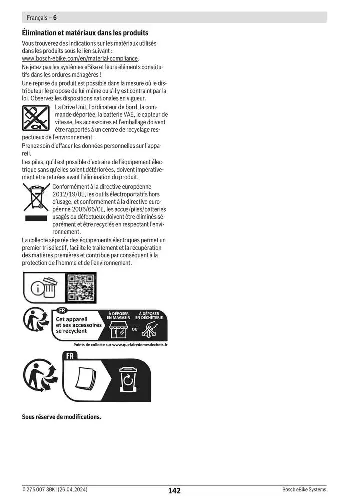 Electric Bike Manual van 12 februari tot 12 augustus 2025 - folder pagina 142
