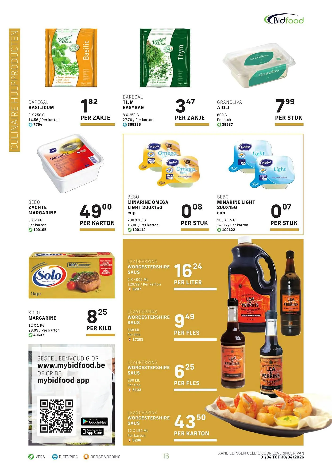Bidfood folder van 1 april tot 30 april 2026 - folder pagina 16