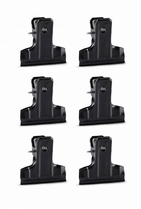 Clips retro zwart small - set van 6