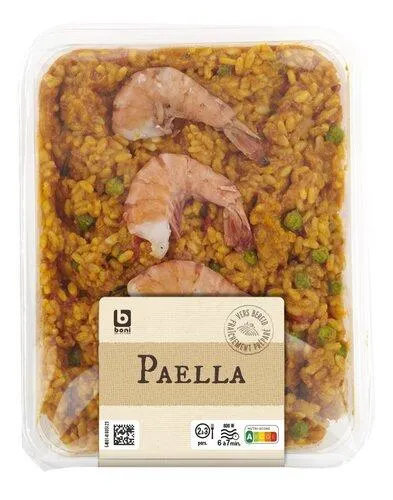 paella crevette,moule,poulet