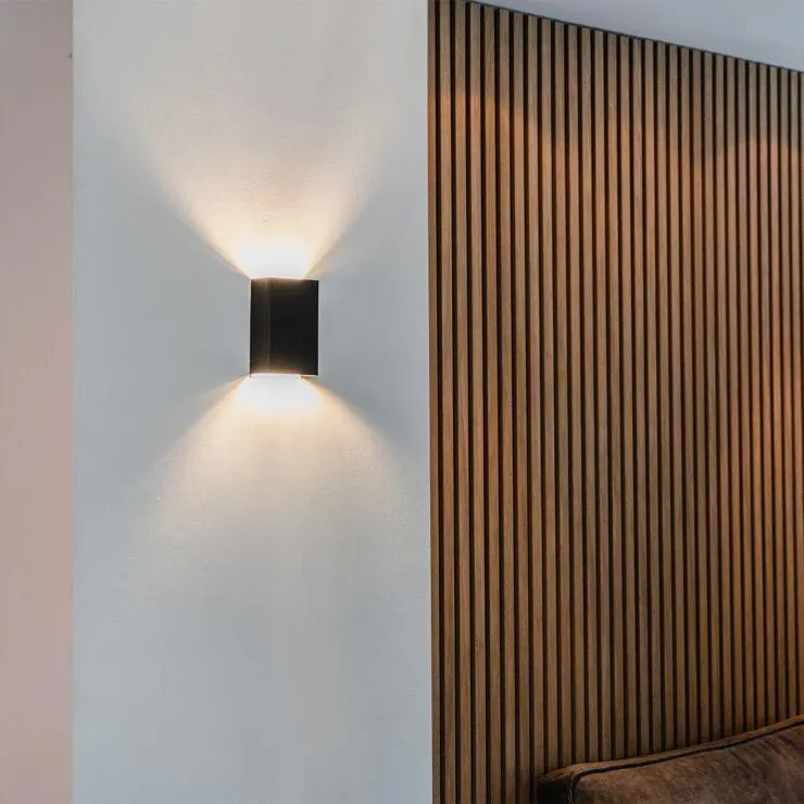 Moderne wandlamp zwart - Otan S