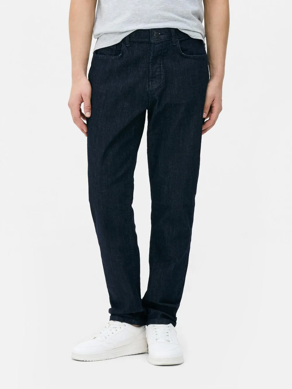 Jean droit taille mi-haute