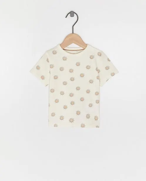 T-shirt met zonnenprint
