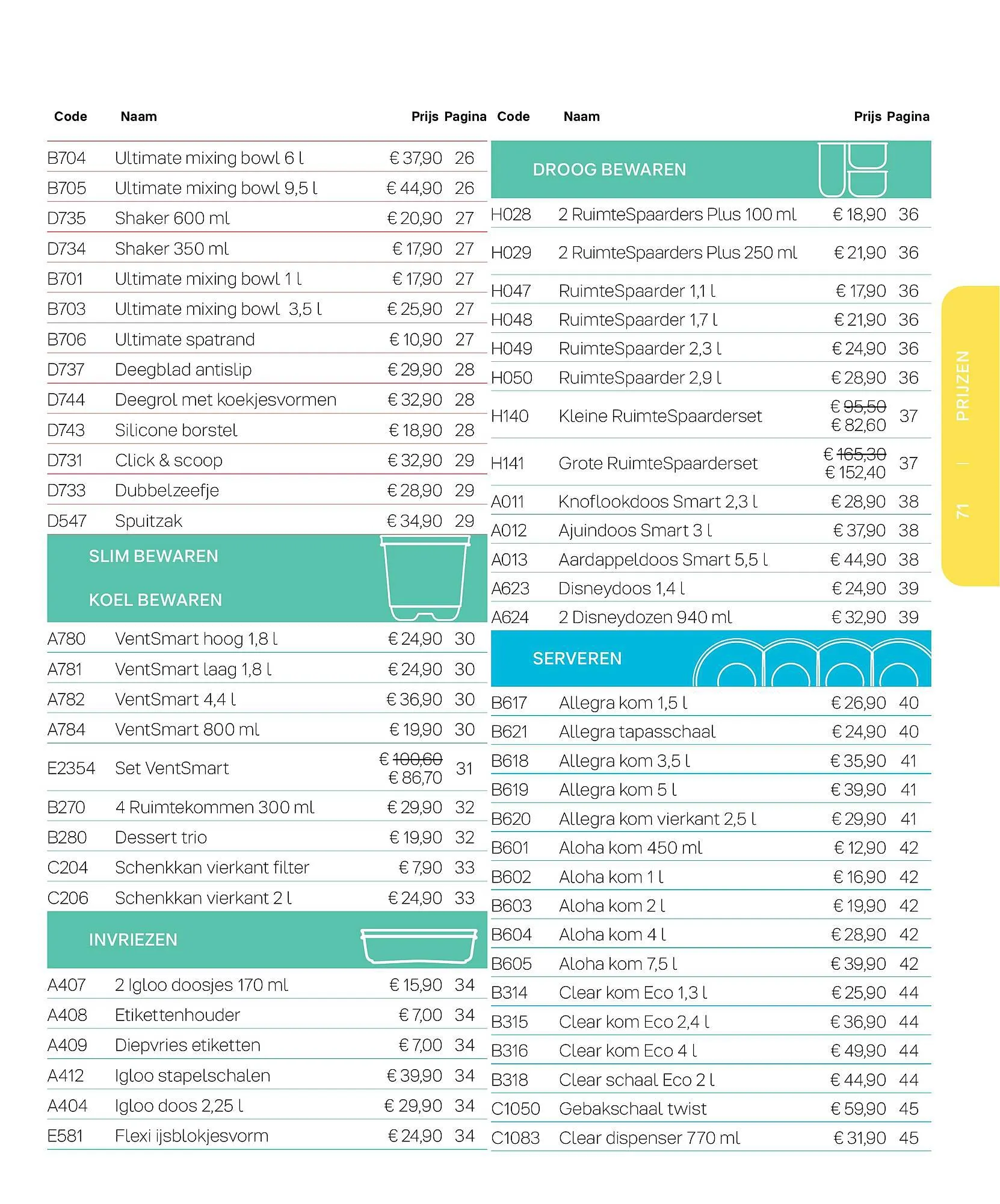 Tupperware Folder van 26 juli tot 26 juli 2023 - folder pagina 71
